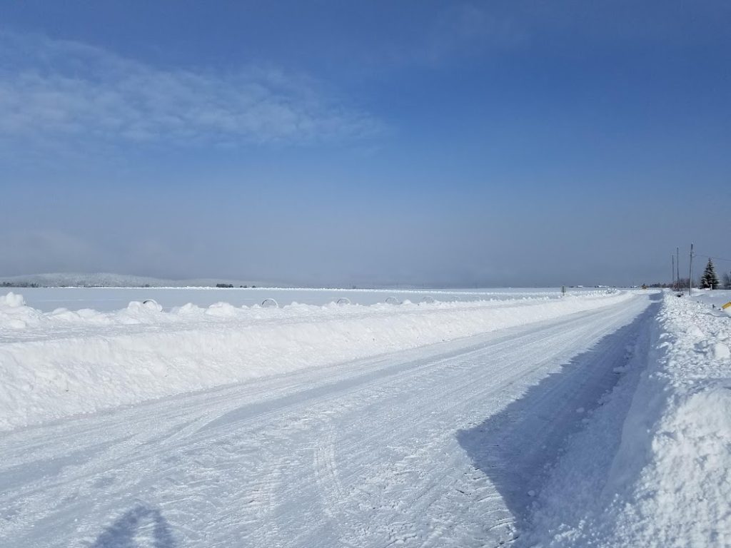 County plowed road