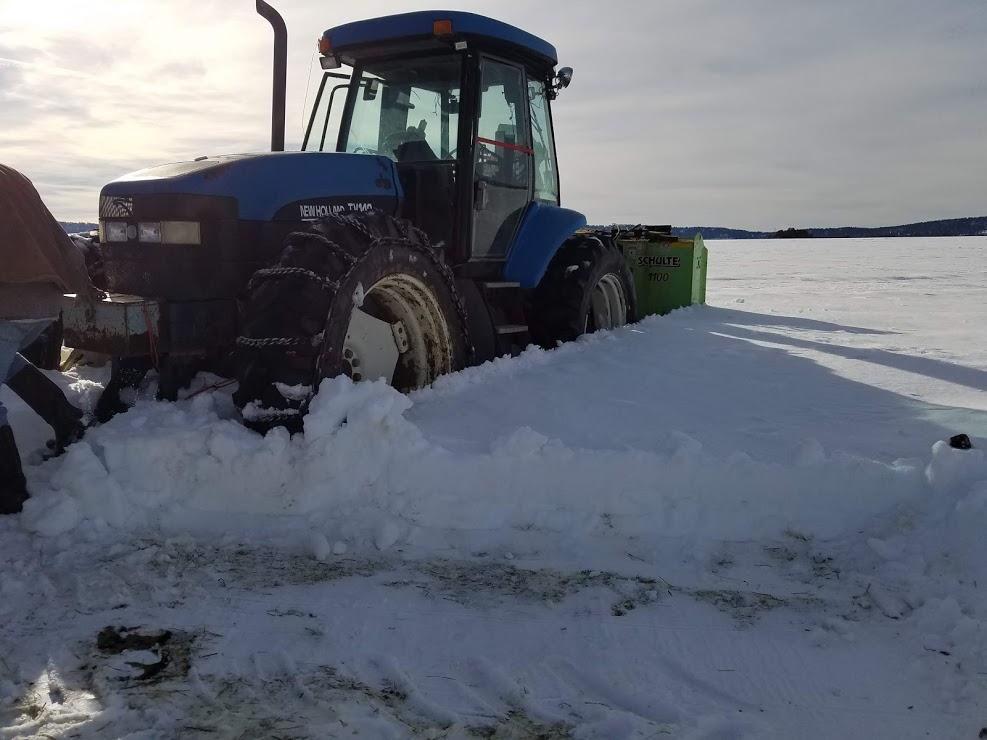 stuck tractor