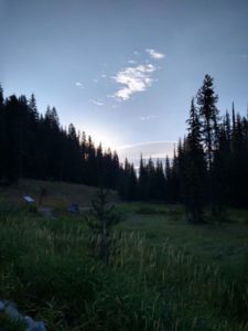 morning sunrise on Lolo pass